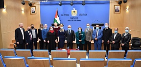 رئيس الوزراء محمد اشتية يستقبل الوفد الطبي الروسي الزائر إلى فلسطين